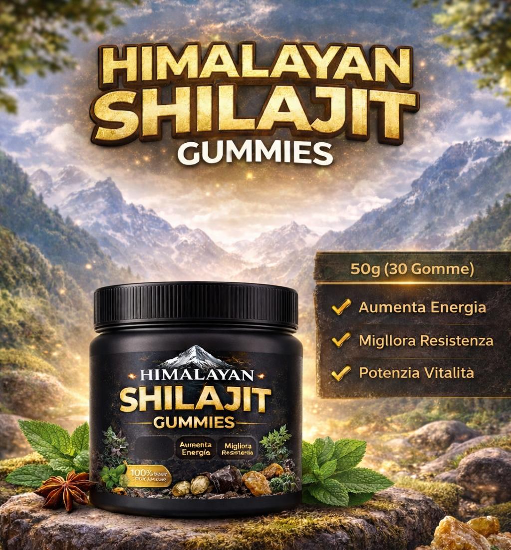 Himalayan Shilajit Gummies 💎 Energia, Forza e Vitalità Naturale