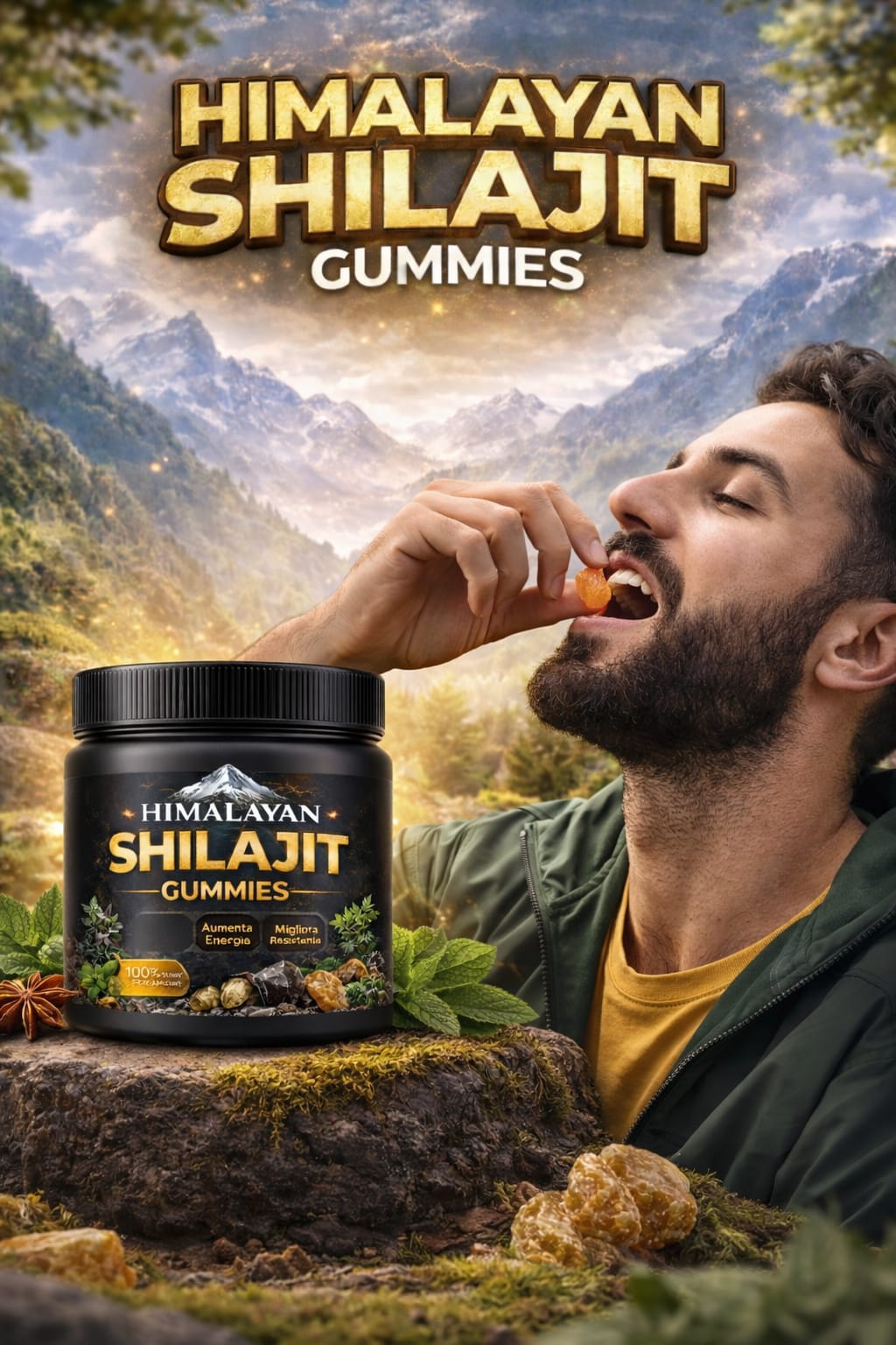 Himalayan Shilajit Gummies 💎 Energia, Forza e Vitalità Naturale