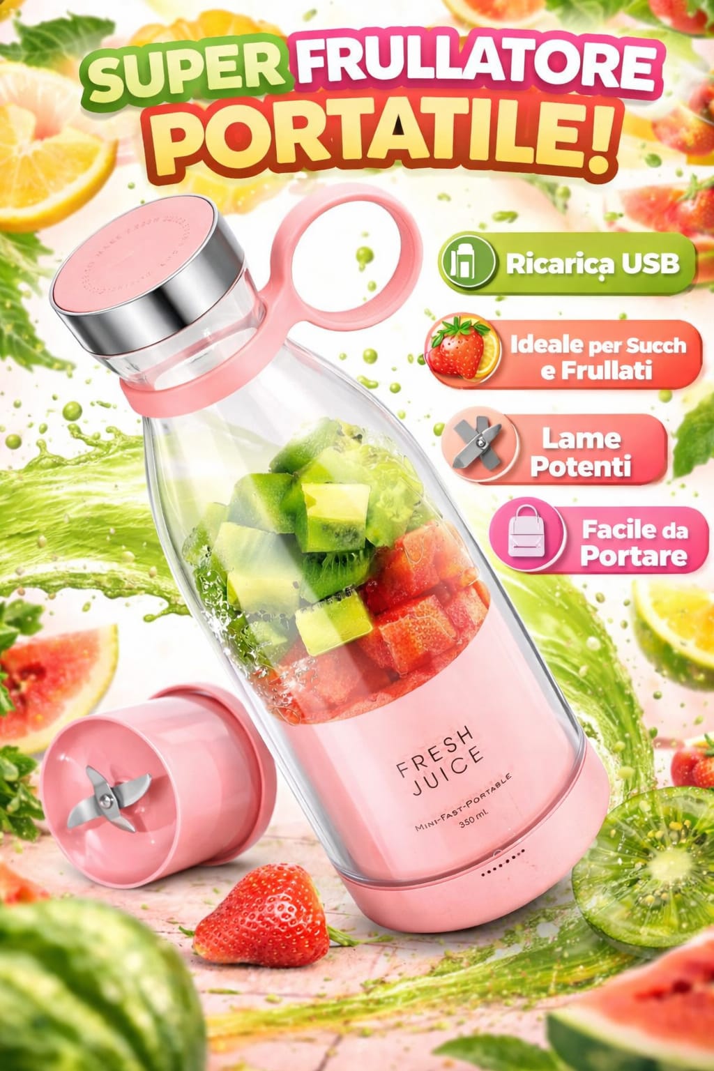 Frullatore Elettrico Portatile