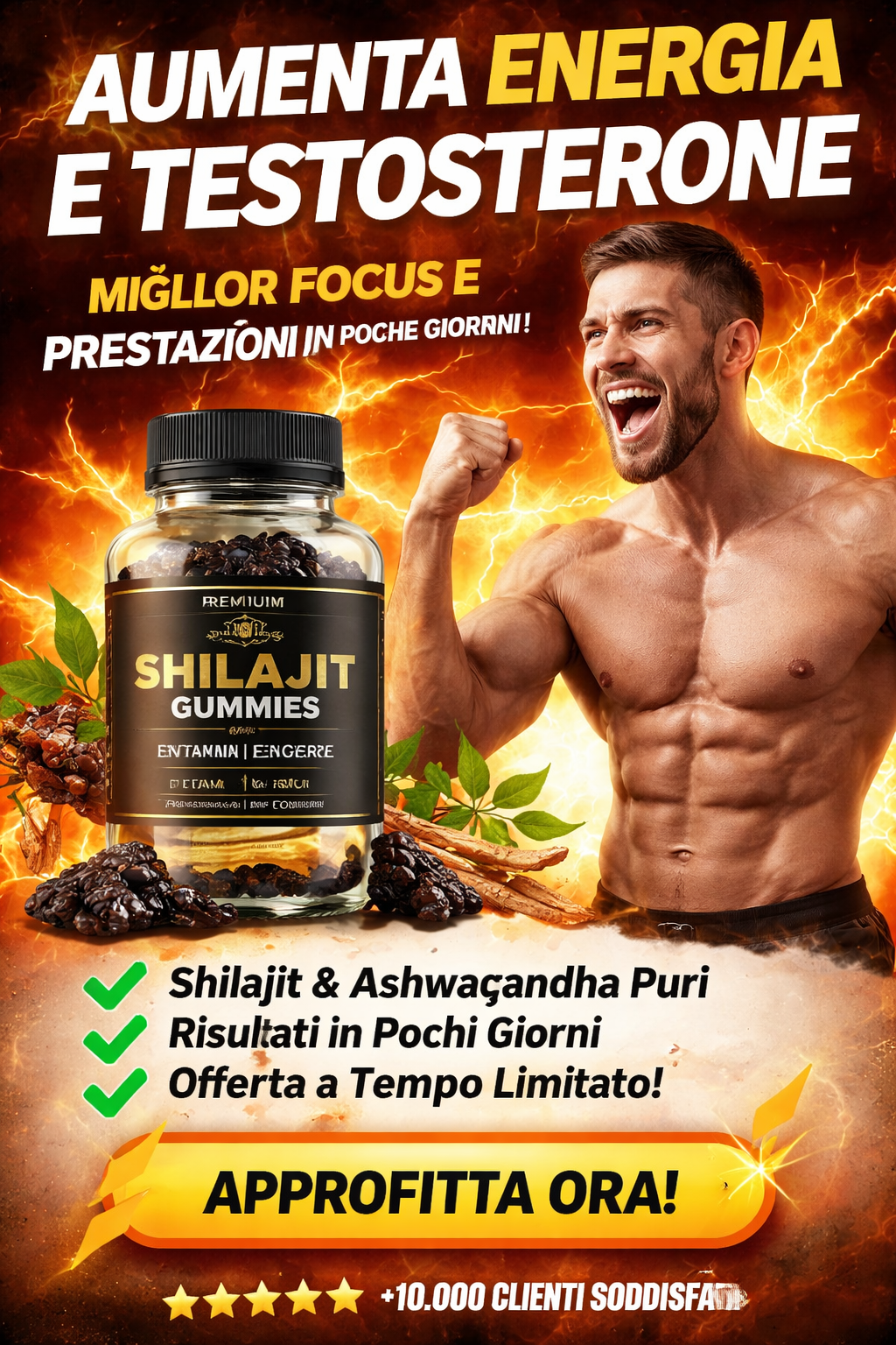 Himalayan Shilajit Gummies 💎 Energia, Forza e Vitalità Naturale